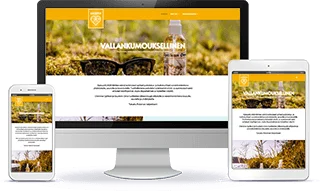 Palama Oy WordPress-verkkosivun esittely eri laitteilla.