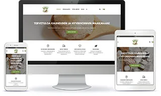 Thaiop4u WordPress-verkkosivun esittely eri laitteilla.