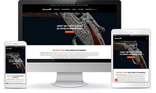 Aseliike Markus Remes Oy WordPress-verkkosivun esittely eri laitteilla.