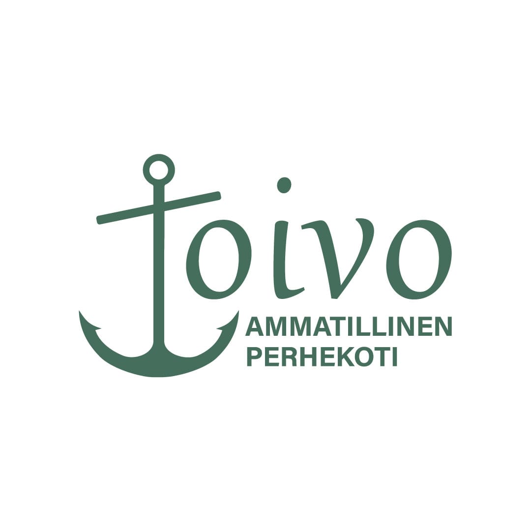 Toivo ammatillinen perhekoti logo, jossa T-kirjain on ankkurisymboli.